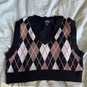 argyle sweater vest